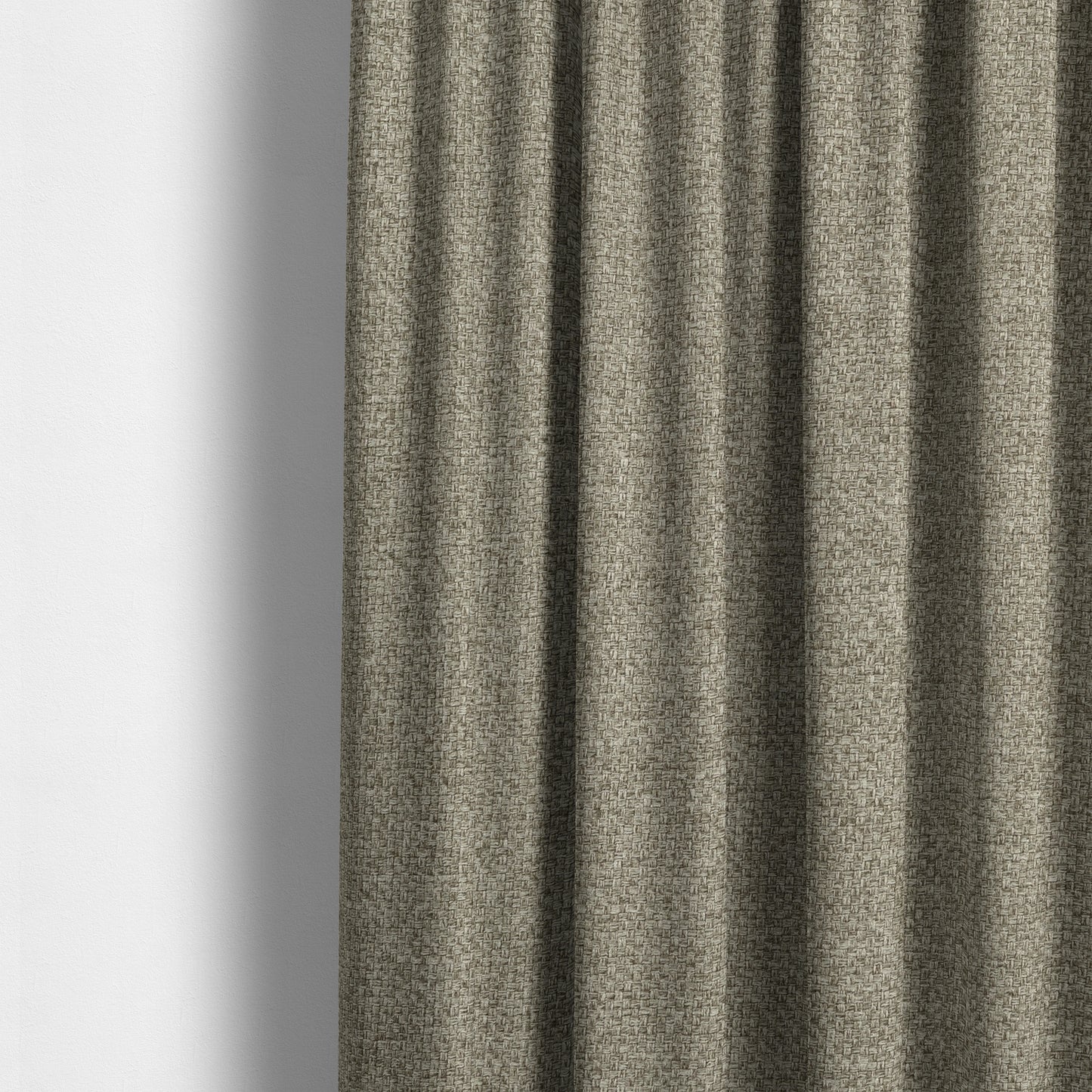 Malta Basket Weave Material Cloud Silver Colour Upholstery Fabric CTR-1370 - Made To Measure Curtains