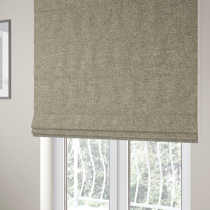 Malta Basket Weave Material Cloud Silver Colour Upholstery Fabric CTR-1370 - Roman Blinds