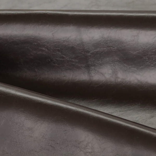 Padua Faux Leather Glossy Effect In Chocolate Brown Colour CTR-1371