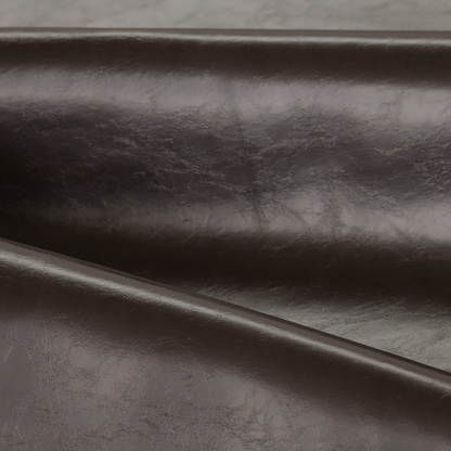 Padua Faux Leather Glossy Effect In Chocolate Brown Colour CTR-1371