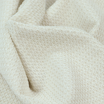 Chicago Bobble Effect Chenille Upholstery Fabric Light Beige Colour CTR-1373