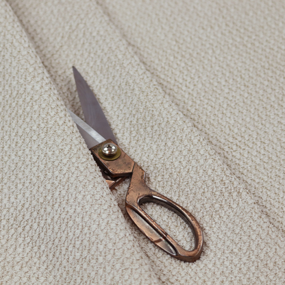 Chicago Bobble Effect Chenille Upholstery Fabric Beige Colour CTR-1374 - Made To Measure Curtains