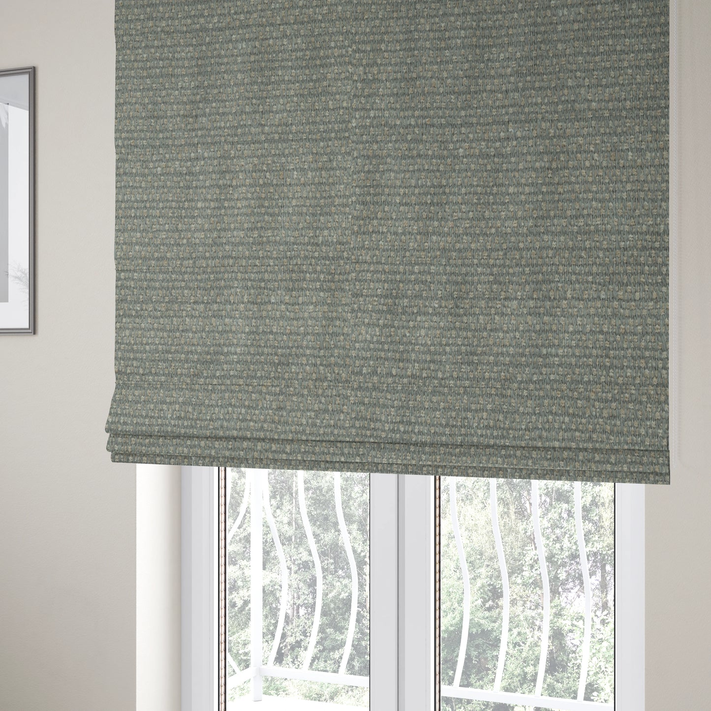 Antalya Textured Basket Weave Recycled PET Clean Easy Upholstery Fabric CTR-1375 - Roman Blinds