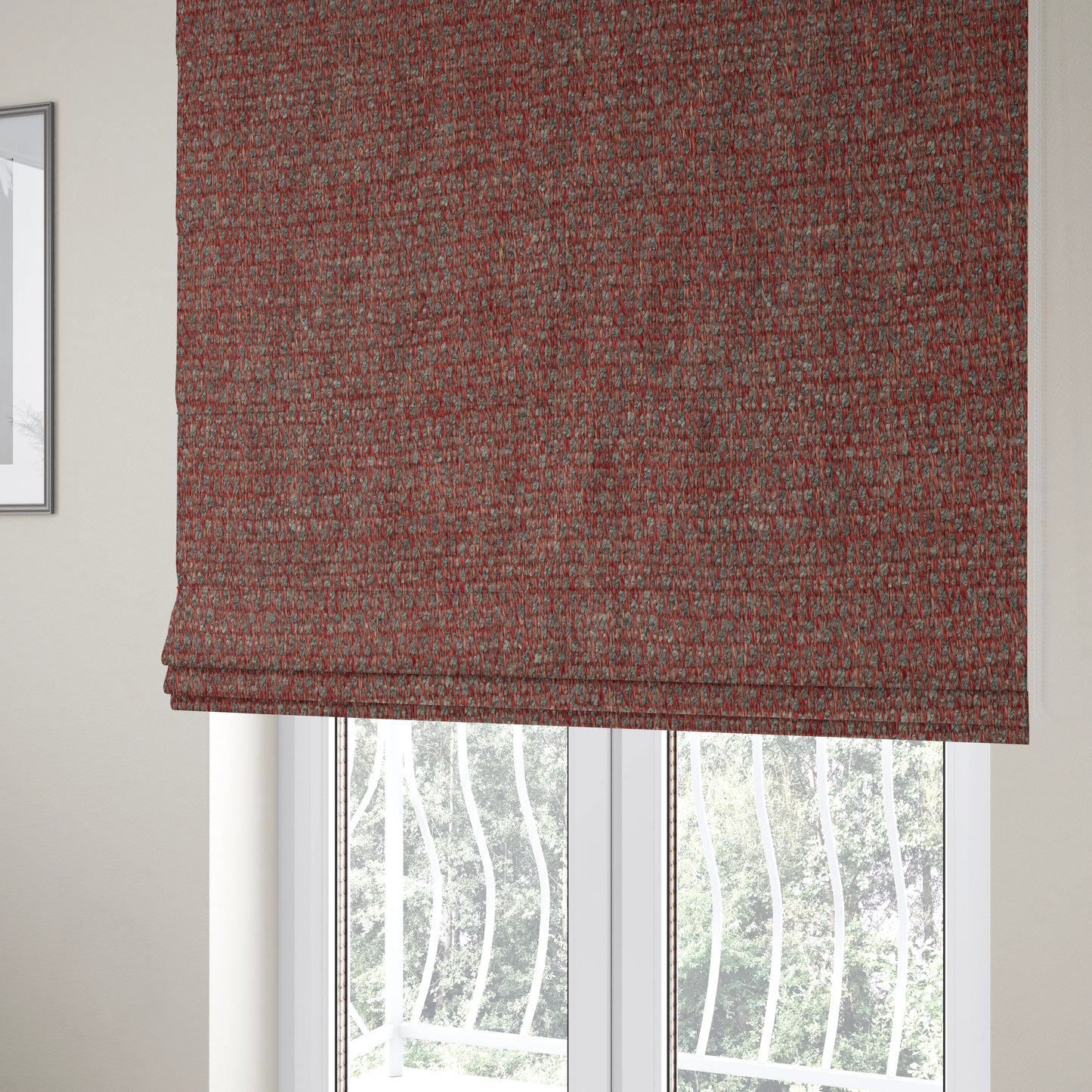 Antalya Textured Basket Weave Recycled PET Clean Easy Upholstery Fabric CTR-1380 - Roman Blinds