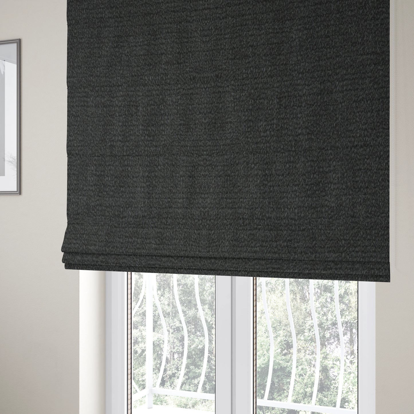 Antalya Textured Basket Weave Recycled PET Clean Easy Upholstery Fabric CTR-1382 - Roman Blinds