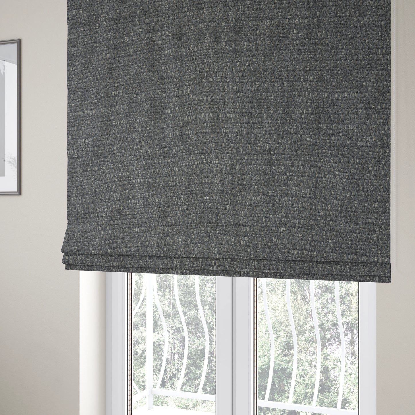 Antalya Textured Basket Weave Recycled PET Clean Easy Upholstery Fabric CTR-1391 - Roman Blinds