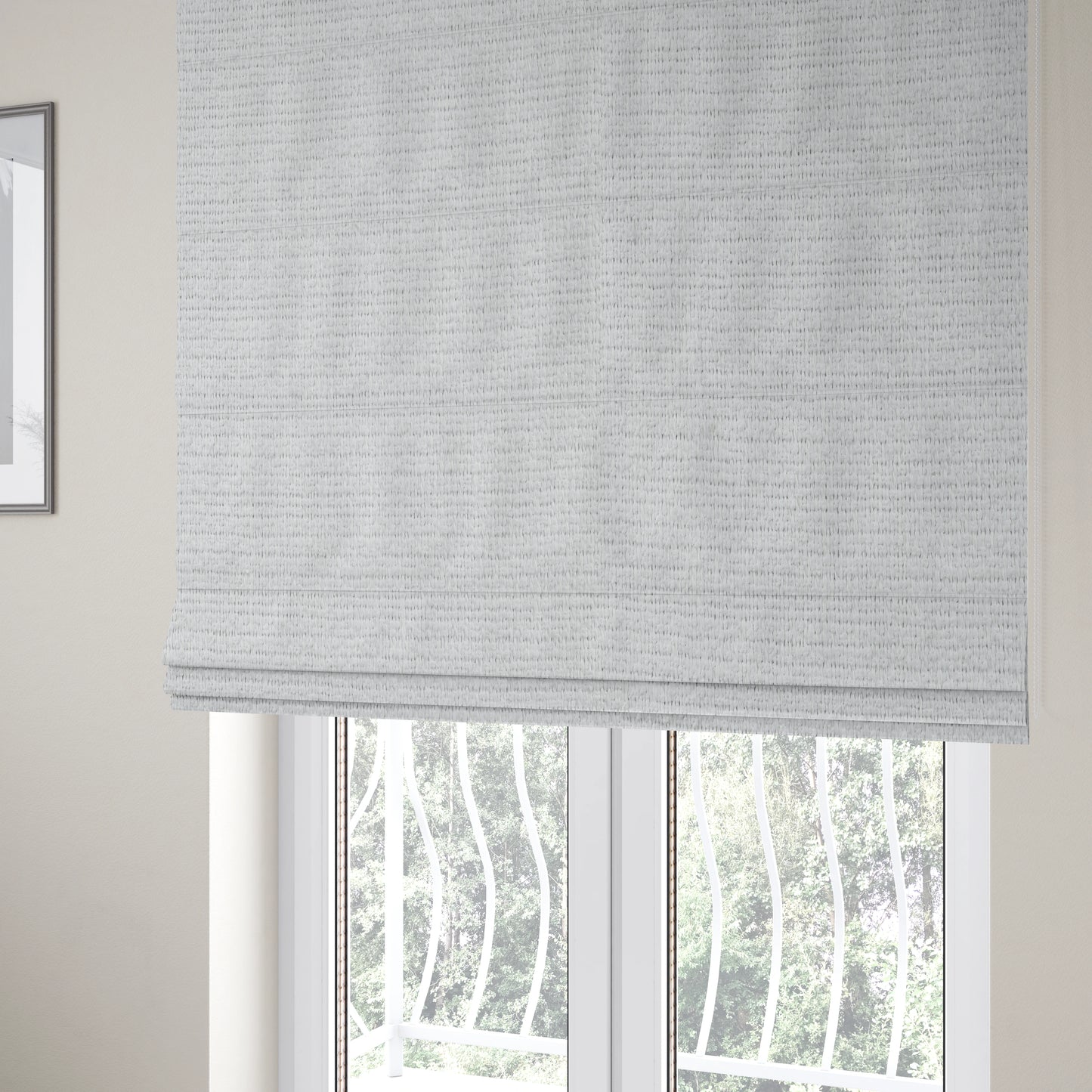 Antalya Textured Basket Weave Recycled PET Clean Easy Upholstery Fabric CTR-1396 - Roman Blinds