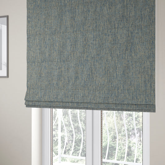 Monaco Fine Plain Weave Sky Blue Upholstery Fabric CTR-1399 - Roman Blinds