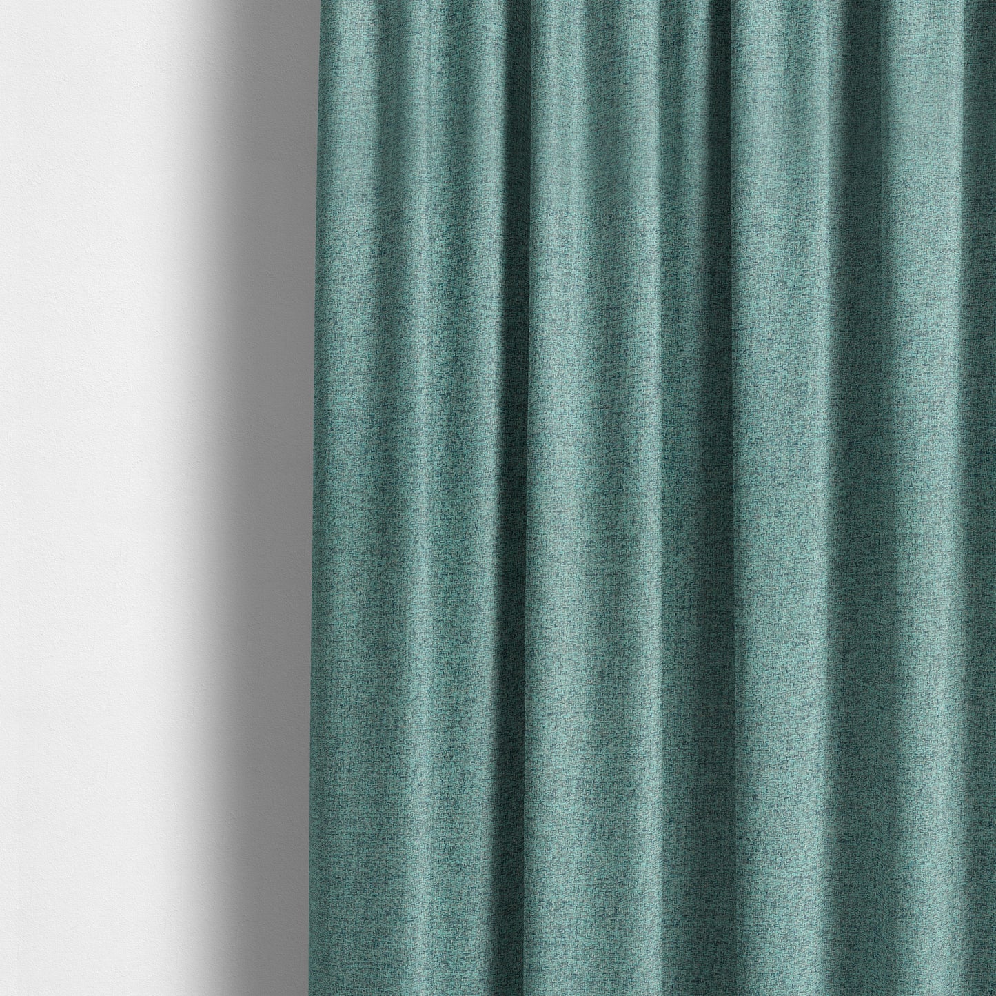 Bainbridge Woven Plain Fabric Blue Teal Colour Upholstery Fabric CTR-14 - Made To Measure Curtains