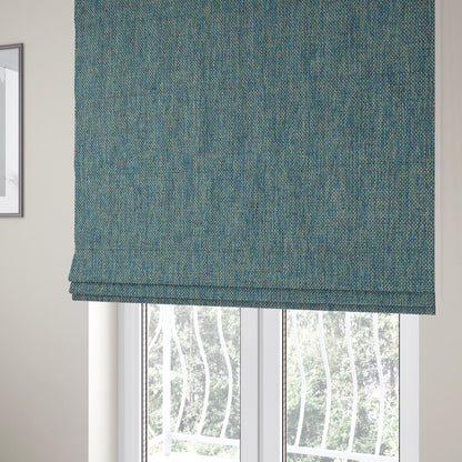 Monaco Fine Plain Weave Ocean Blue Upholstery Fabric CTR-1400 - Roman Blinds