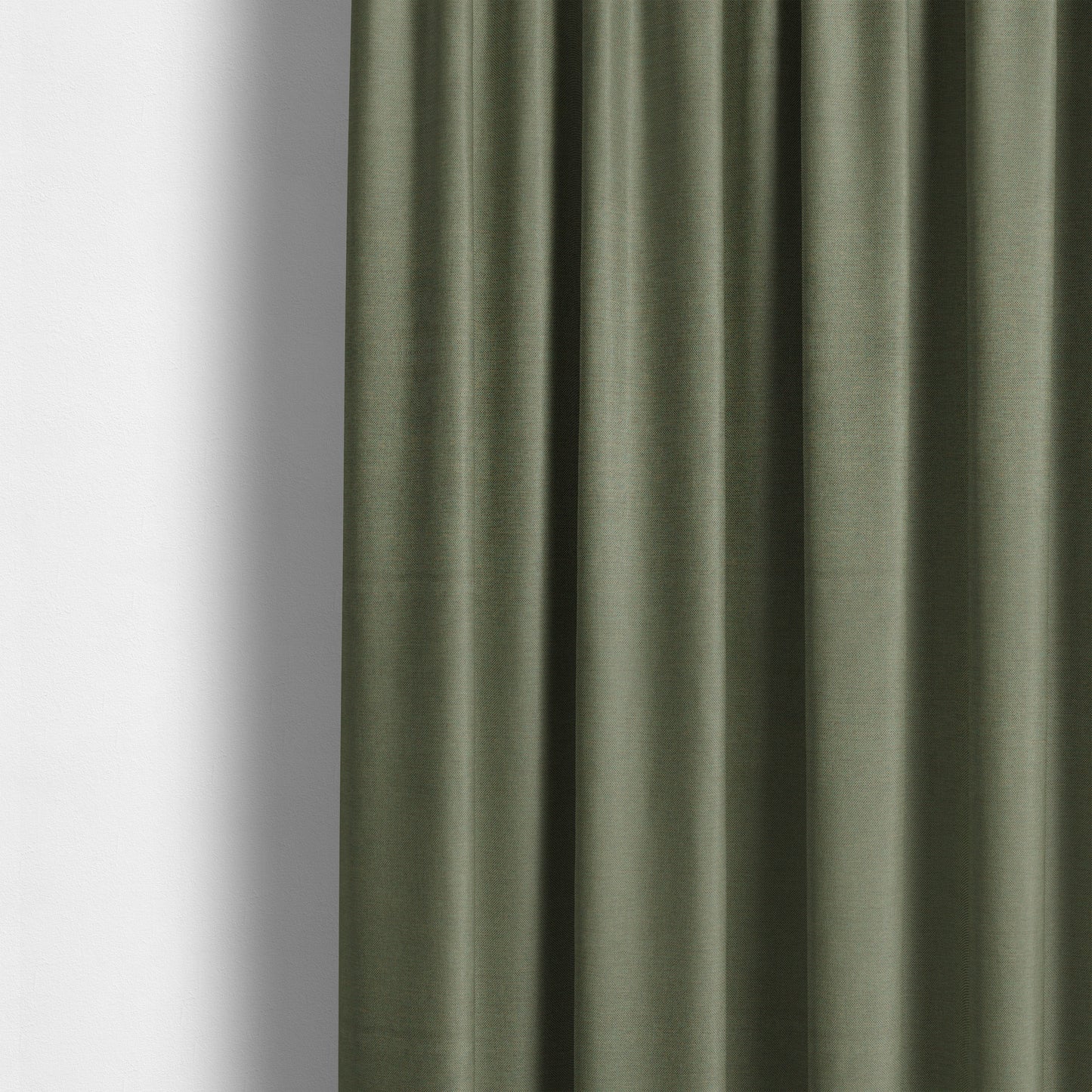 Monaco Fine Plain Weave Green Upholstery Fabric CTR-1401 - Made To Measure Curtains