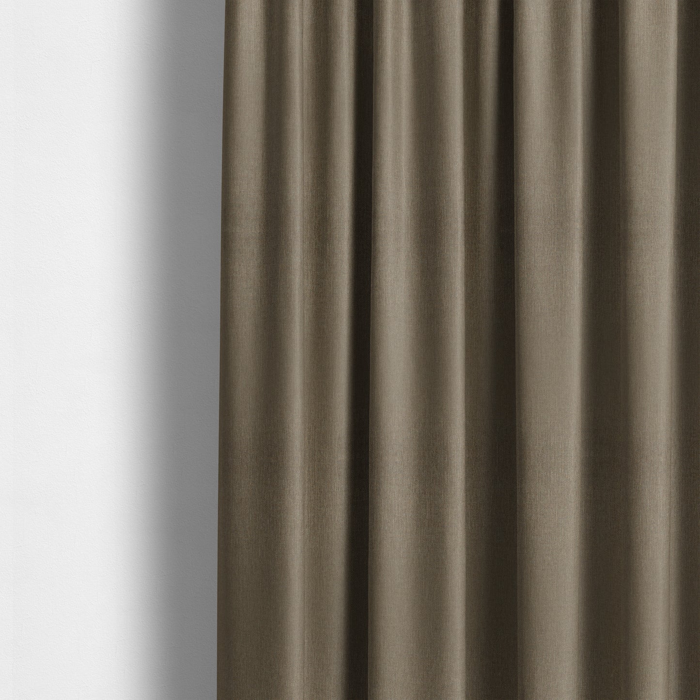 Monaco Fine Plain Weave Brown Beige Upholstery Fabric CTR-1403 - Made To Measure Curtains