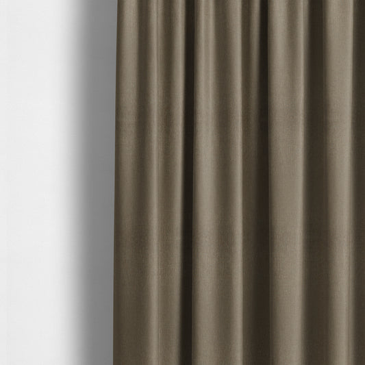 Monaco Fine Plain Weave Brown Beige Upholstery Fabric CTR-1403 - Made To Measure Curtains