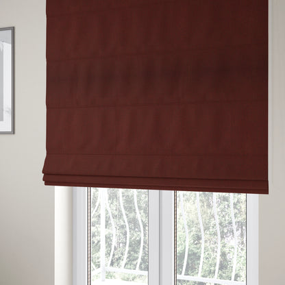 Monaco Fine Plain Weave Red Brown Upholstery Fabric CTR-1405 - Roman Blinds