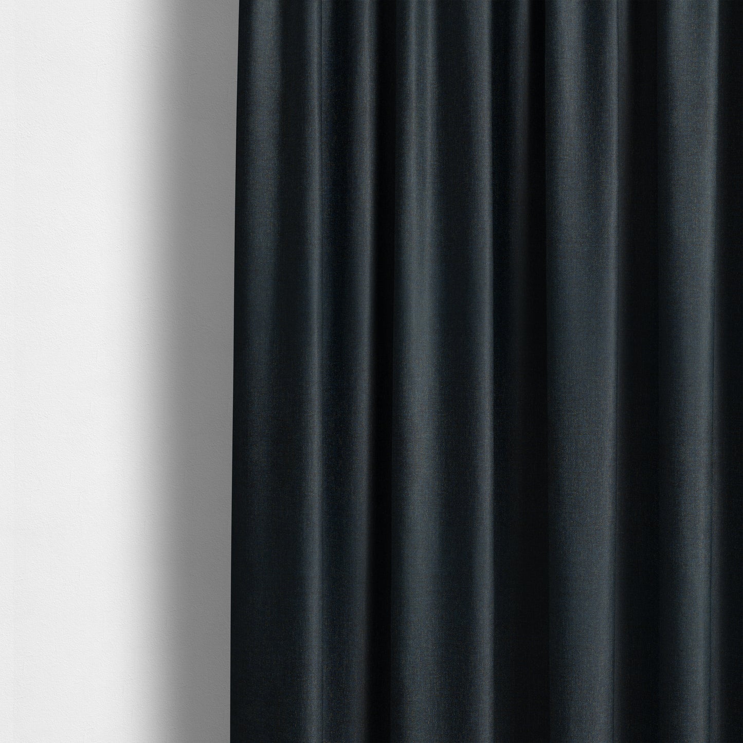 Monaco Fine Plain Weave Blue Black Upholstery Fabric CTR-1408 - Made To Measure Curtains