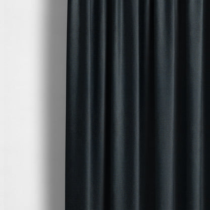 Monaco Fine Plain Weave Blue Black Upholstery Fabric CTR-1408 - Made To Measure Curtains