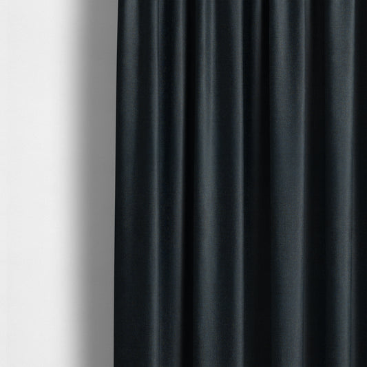 Monaco Fine Plain Weave Blue Black Upholstery Fabric CTR-1408 - Made To Measure Curtains