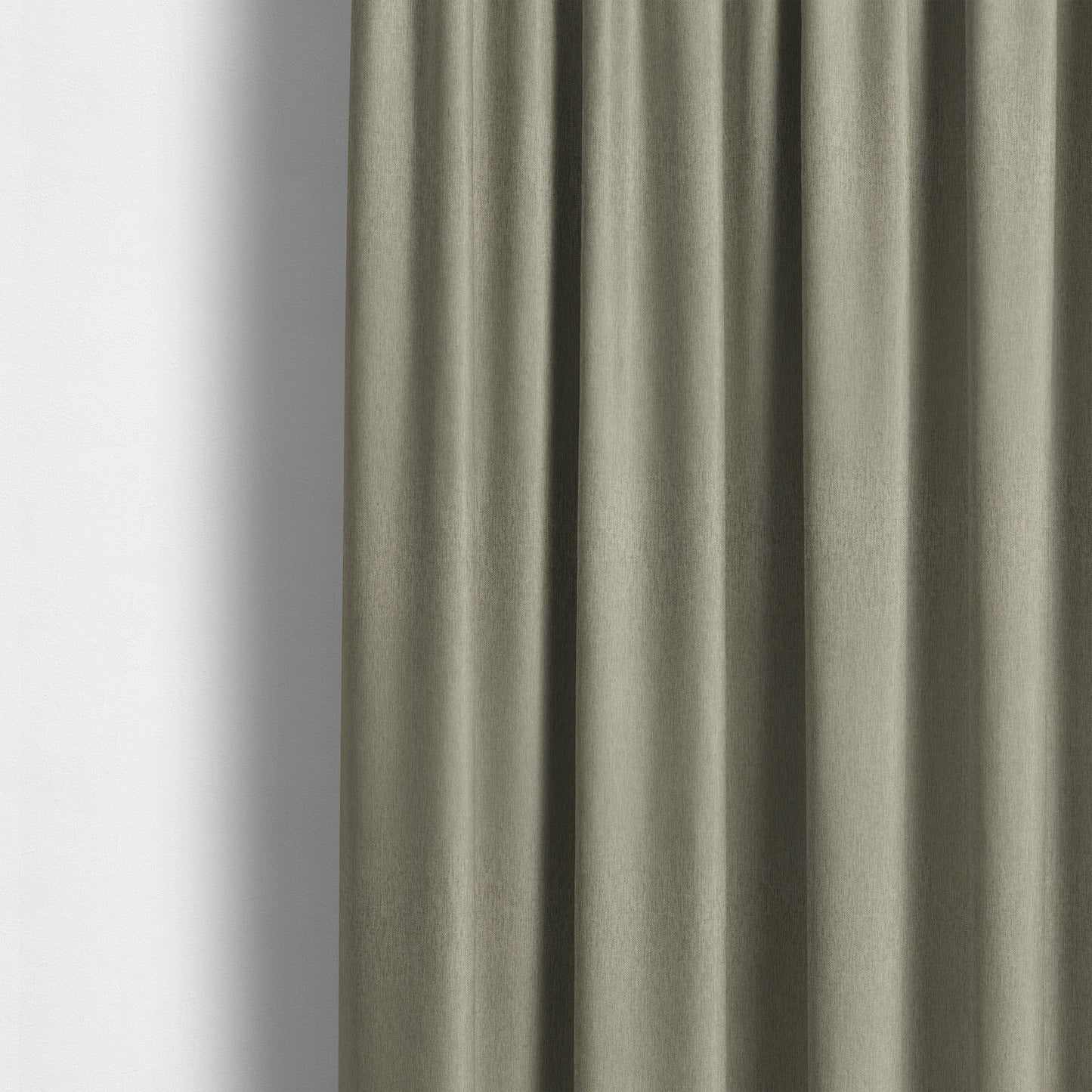 Monaco Fine Plain Weave Grey Beige Upholstery Fabric CTR-1410 - Made To Measure Curtains