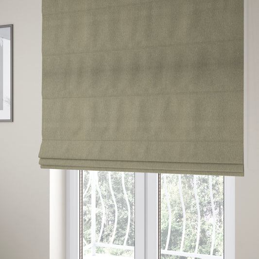 Monaco Fine Plain Weave Grey Beige Upholstery Fabric CTR-1410 - Roman Blinds