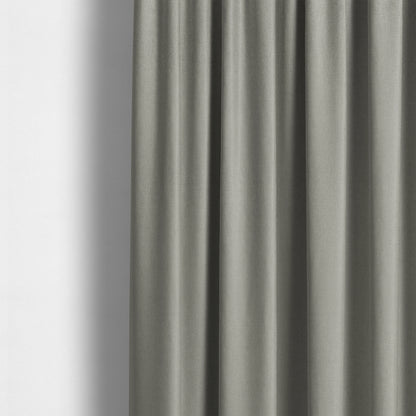 Monaco Fine Plain Weave Silver White Upholstery Fabric CTR-1416 - Made To Measure Curtains