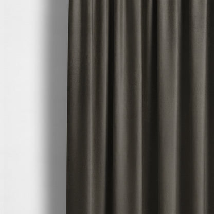 Monaco Fine Plain Weave Grey Black Upholstery Fabric CTR-1418 - Made To Measure Curtains