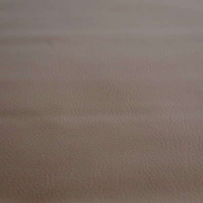 Gorizia Faux Leather Plain Grain Effect In Light Brown Colour Upholstery Fabric CTR-1421