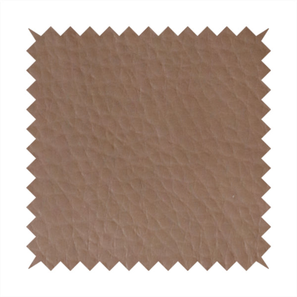 Gorizia Faux Leather Plain Grain Effect In Coffee Colour Upholstery Fabric CTR-1422