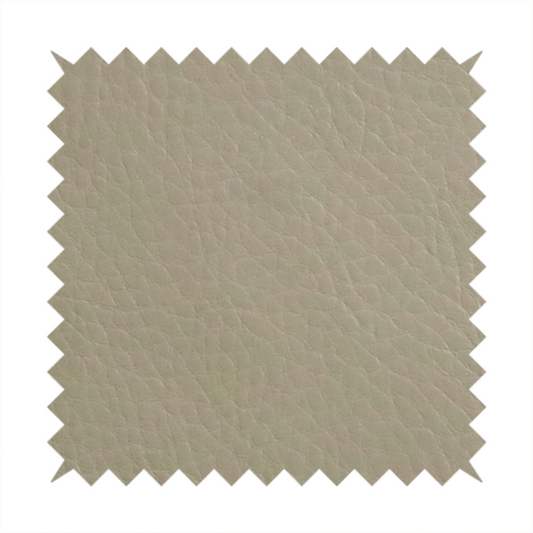 Gorizia Faux Leather Plain Grain Effect In Beige Colour Upholstery Fabric CTR-1423