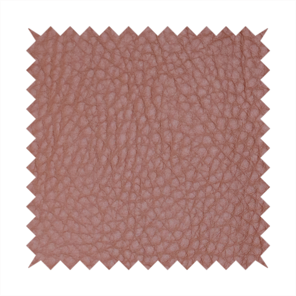 Gorizia Faux Leather Plain Grain Effect In Orange Colour Upholstery Fabric CTR-1425