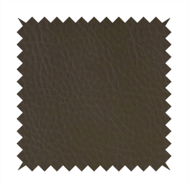 Gorizia Faux Leather Plain Grain Effect In Olive Green Colour Upholstery Fabric CTR-1426