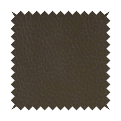 Gorizia Faux Leather Plain Grain Effect In Olive Green Colour Upholstery Fabric CTR-1426