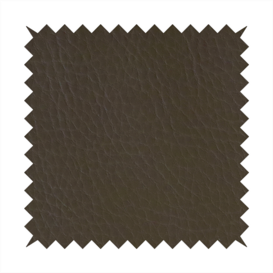 Gorizia Faux Leather Plain Grain Effect In Olive Green Colour Upholstery Fabric CTR-1426