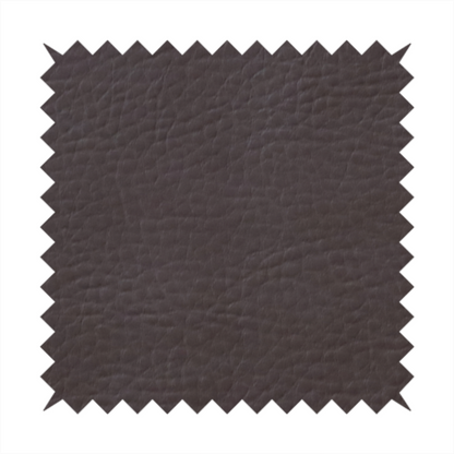 Gorizia Faux Leather Plain Grain Effect In Dark Brown Colour Upholstery Fabric CTR-1427