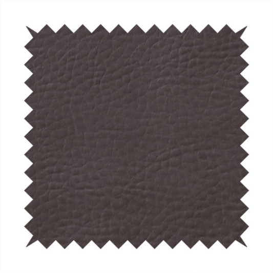 Gorizia Faux Leather Plain Grain Effect In Dark Brown Colour Upholstery Fabric CTR-1427