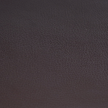 Gorizia Faux Leather Plain Grain Effect In Dark Brown Colour Upholstery Fabric CTR-1427