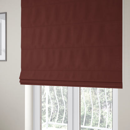 Bali Soft Texture Plain Water Repellent Burgundy Upholstery Fabric CTR-1427 - Roman Blinds