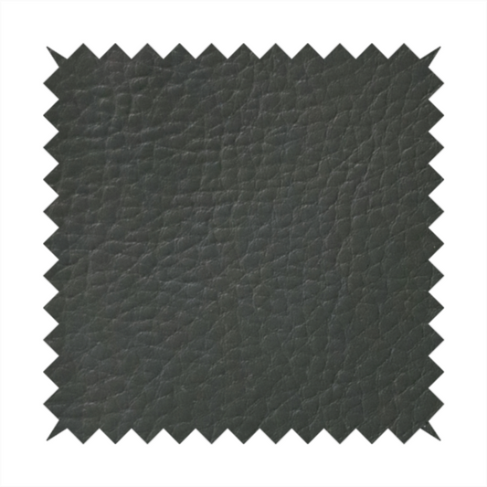 Gorizia Faux Leather Plain Grain Effect In Green Colour Upholstery Fabric CTR-1428