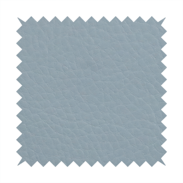 Gorizia Faux Leather Plain Grain Effect In Blue Colour Upholstery Fabric CTR-1430
