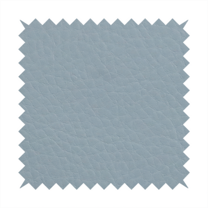 Gorizia Faux Leather Plain Grain Effect In Blue Colour Upholstery Fabric CTR-1430