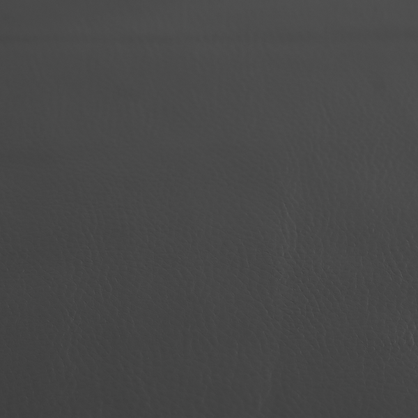 Gorizia Faux Leather Plain Grain Effect In Grey Colour Upholstery Fabric CTR-1431