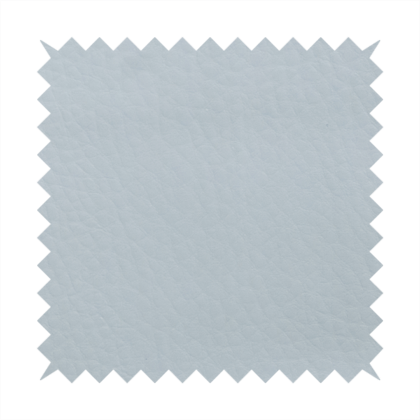 Gorizia Faux Leather Plain Grain Effect In White Colour Upholstery Fabric CTR-1433