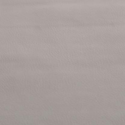 Gorizia Faux Leather Plain Grain Effect In Light Grey Colour Upholstery Fabric CTR-1434