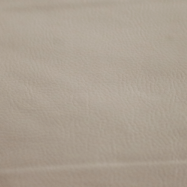 Gorizia Faux Leather Plain Grain Effect In Silver Colour Upholstery Fabric CTR-1435