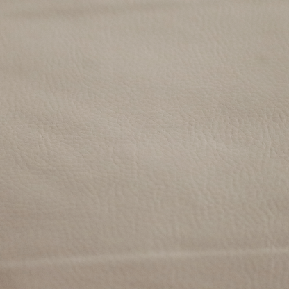 Gorizia Faux Leather Plain Grain Effect In Silver Colour Upholstery Fabric CTR-1435