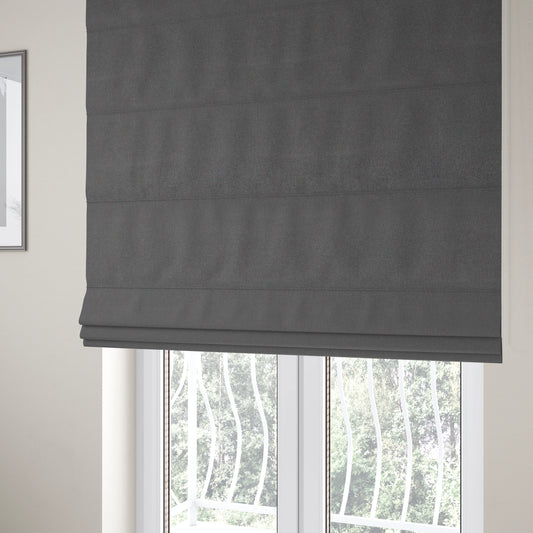 Summer Textured Weave Clean Easy Grey With Purple Upholstery Fabric CTR-1440 - Roman Blinds