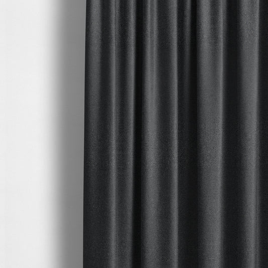 Summer Textured Weave Clean Easy Black Upholstery Fabric CTR-1447 - Made To Measure Curtains