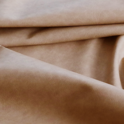 Palermo Faux Leather Aged Effect In Salmon Pink Colour Upholstery Fabric CTR-1449