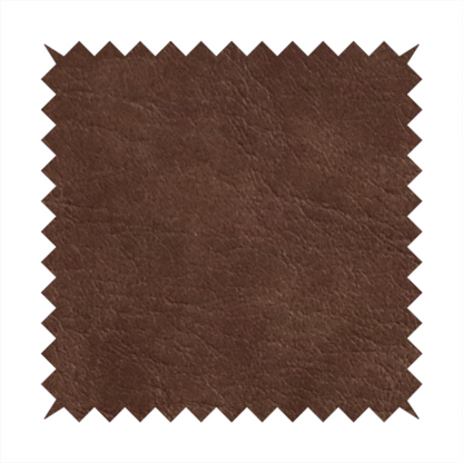 Palermo Faux Leather Aged Effect In Mocha Colour Upholstery Fabric CTR-1450