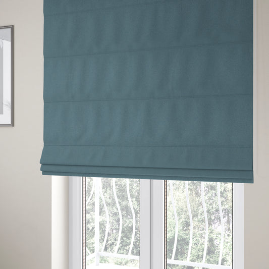 Dabhel Plain Weave Water Repellent Light Blue Upholstery Fabric CTR-1453 - Roman Blinds