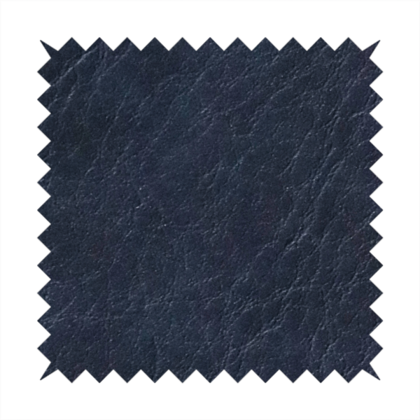 Palermo Faux Leather Aged Effect In Navy Blue Colour Upholstery Fabric CTR-1454